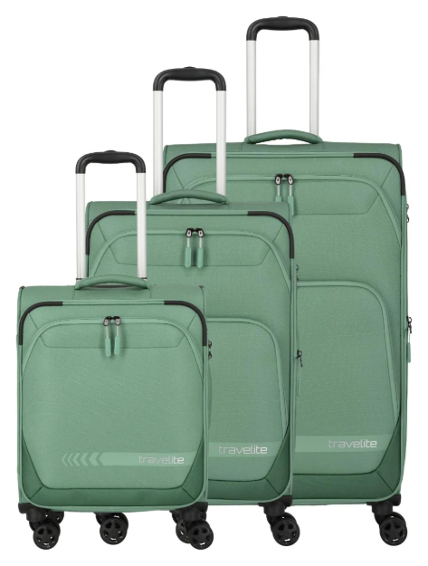 Obrazek Travelite Kick Off 4w S, M exp, L exp Sage S: 37 l / M: 69/73 l / L: 110/117 L
