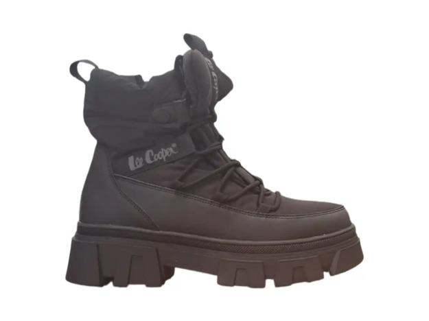 Obrazek Lee Cooper LCJ-26-01-4628L Damskie zimowe botki do kostki czarny