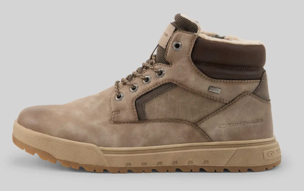 Obrazek Tom Tailor 8480010005 Męskie buty zimowe za kostkę mud