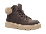 Obrazek Tom Tailor 3690160003 Damskie zimowe botki do kostki mokka