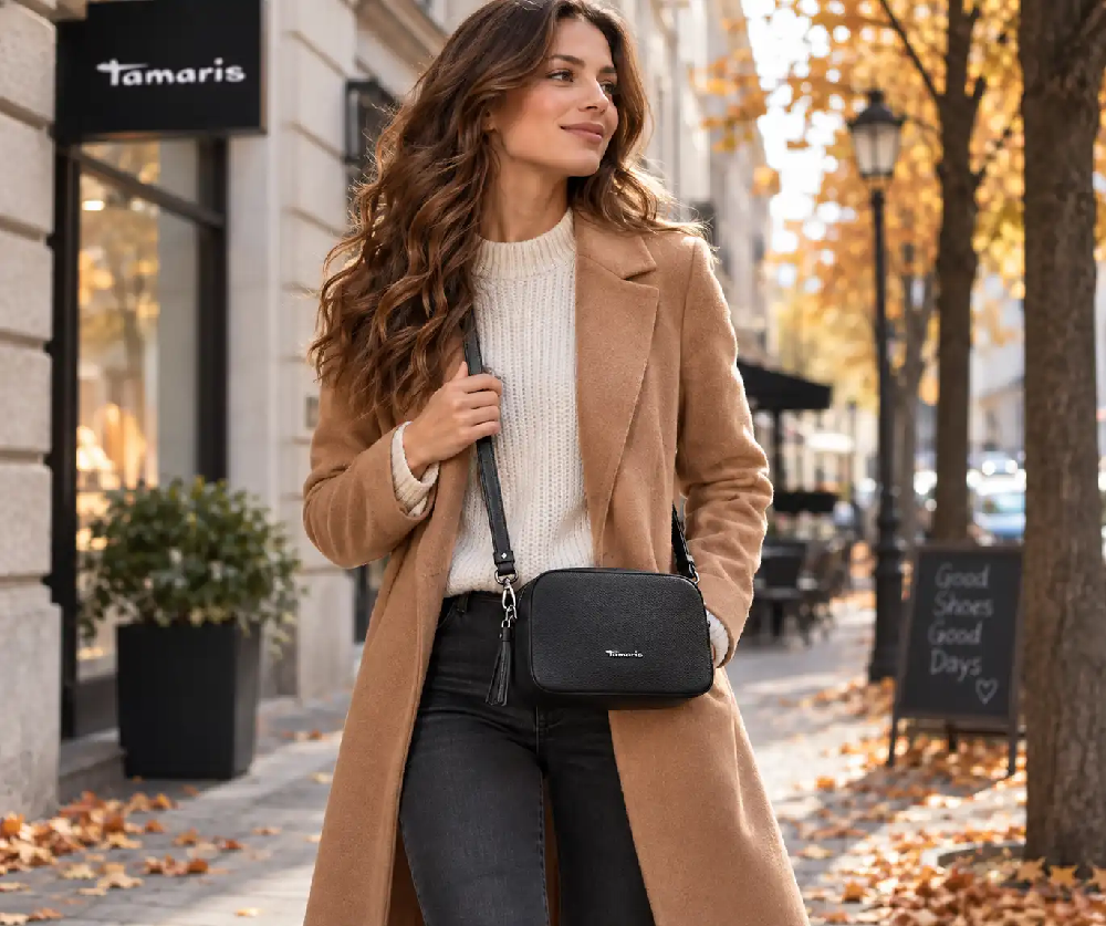 Damska torebka crossbody Tamaris z długim paskiem